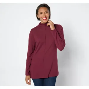 Fashion<Petite Heavenly Jersey Mock Neck Tunic - a world of fashionable women's clothing, including a wide selection of dresses and trendy accessories.