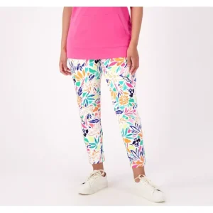Fashion<Printed Duo Stretch Slim Leg Pull On Crop Pant - a world of fashionable women's clothing, including a wide selection of dresses and trendy accessories.