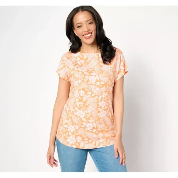 Fashion<Printed Favorite Jersey Boatneck Dolman Top - a world of fashionable women's clothing, including a wide selection of dresses and trendy accessories.