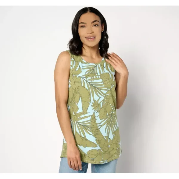 Fashion<Printed Favorite Jersey Scoop Neck Tunic Tank Top - a world of fashionable women's clothing, including a wide selection of dresses and trendy accessories.