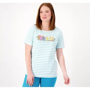 Fashion<Printed Favorite Jersey Short Sleeve Top - a world of fashionable women's clothing, including a wide selection of dresses and trendy accessories.