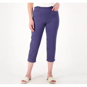 Fashion<Pull On V-Yoke Regular Crop Pants - a world of fashionable women's clothing, including a wide selection of dresses and trendy accessories.