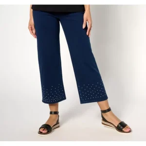 Fashion<Quacker Factory DreamJeannes Regular Sparkle Shine Pull-On Gaucho - a world of fashionable women's clothing, including a wide selection of dresses and trendy accessories.