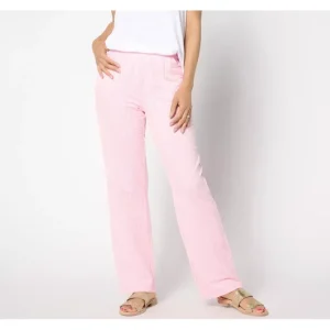Fashion<Quacker Factory Regular Stretch Seersucker Wide Leg Pant - a world of fashionable women's clothing, including a wide selection of dresses and trendy accessories.