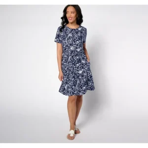 Regular Favorite Jersey Short Sleeve Flounce Dress - a world of fashionable women's clothing, including a wide selection of dresses and trendy accessories.> Shoes