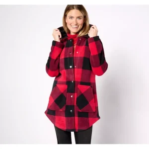 Regular Fleece Bonded with Sherpa Coat w/ Pockets - a world of fashionable women's clothing, including a wide selection of dresses and trendy accessories.> Coats