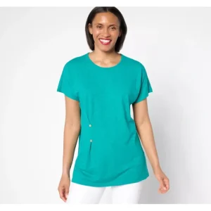 Fashion<Regular Linen Blend Dolman Sleeve Tunic - a world of fashionable women's clothing, including a wide selection of dresses and trendy accessories.