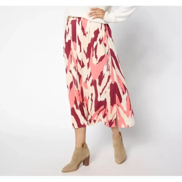Fashion<Regular Printed Midi Skirt with Pockets - a world of fashionable women's clothing, including a wide selection of dresses and trendy accessories.