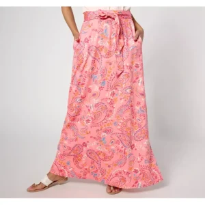 Fashion<Regular Printed Pull-On Maxi Skirt - a world of fashionable women's clothing, including a wide selection of dresses and trendy accessories.