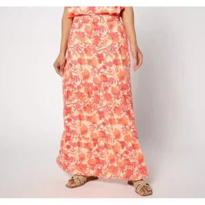 Fashion<Regular Printed Tiered Skirt with Pockets - a world of fashionable women's clothing, including a wide selection of dresses and trendy accessories.