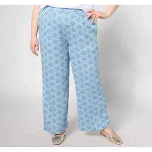 Fashion<Regular Soft Woven Printed Pull On Ankle Pant - a world of fashionable women's clothing, including a wide selection of dresses and trendy accessories.