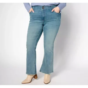 Fashion<Retreat Heartland Denim Double Waist Flare Leg Jean - a world of fashionable women's clothing, including a wide selection of dresses and trendy accessories.