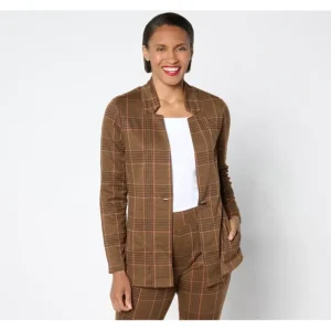 Fashion<Signature Knit Jacquard Open Front Jacket - a world of fashionable women's clothing, including a wide selection of dresses and trendy accessories.