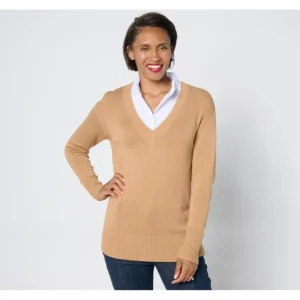 Fashion<Signature Regular 2fer Sweater Tunic - a world of fashionable women's clothing, including a wide selection of dresses and trendy accessories.