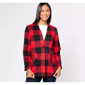 Fashion<Single Button Relaxed Long Jacket - a world of fashionable women's clothing, including a wide selection of dresses and trendy accessories.
