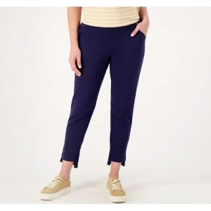 Fashion<Sport Savvy Regular French Terry Ankle Pant w/ Step Hem - a world of fashionable women's clothing, including a wide selection of dresses and trendy accessories.