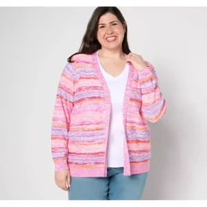 Fashion<Striped Long Sleeve Open Front Cardigan - a world of fashionable women's clothing, including a wide selection of dresses and trendy accessories.
