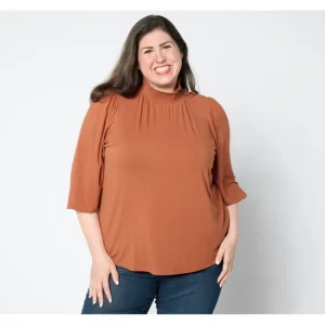 Fashion<Studio Park X Ali Carr Smocked Neck Knit Top - a world of fashionable women's clothing, including a wide selection of dresses and trendy accessories.