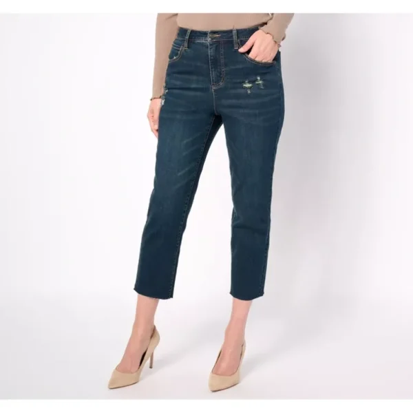 Studio Park x Amy Stran Regular Distressed Hem Indigo Jean - a world of fashionable women's clothing, including a wide selection of dresses and trendy accessories.> Shoes