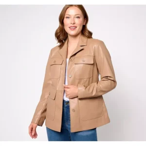 Studio Park x Courtney Khondabi Faux Leather Jacket - a world of fashionable women's clothing, including a wide selection of dresses and trendy accessories.> Coats