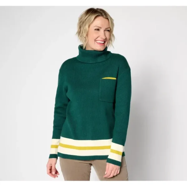 Shop All<Studio Park x Kerstin Lindquist Colorblocked Sweater - a world of fashionable women's clothing, including a wide selection of dresses and trendy accessories.