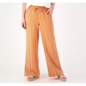 Fashion<Studio Park x Kerstin Lindquist Tall Striped Linen Pant - a world of fashionable women's clothing, including a wide selection of dresses and trendy accessories.