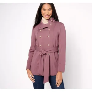 Studio Park x Shawn Killinger Double Button Ponte Coat - a world of fashionable women's clothing, including a wide selection of dresses and trendy accessories.> Coats