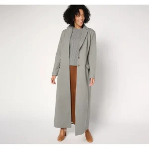 Studio Park x Shawn Killinger Full Length Herringbone Topcoat - a world of fashionable women's clothing, including a wide selection of dresses and trendy accessories.> Coats