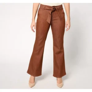 Fashion<Studio Park x Shawn Killinger Regular Self-Belted FlareJean-Mocha - a world of fashionable women's clothing, including a wide selection of dresses and trendy accessories.