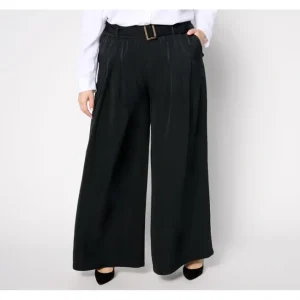 Fashion<Studio Park x Shawn Killinger Tall Pleated Wide Leg Pant with Self Belt - a world of fashionable women's clothing, including a wide selection of dresses and trendy accessories.