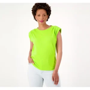 Fashion<Studio Park x Vanessa Herring Extended Shoulder Top - a world of fashionable women's clothing, including a wide selection of dresses and trendy accessories.