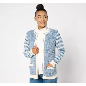 Susan Graver Chic Open Front Sweater Jacket - a world of fashionable women's clothing, including a wide selection of dresses and trendy accessories.> Dresses