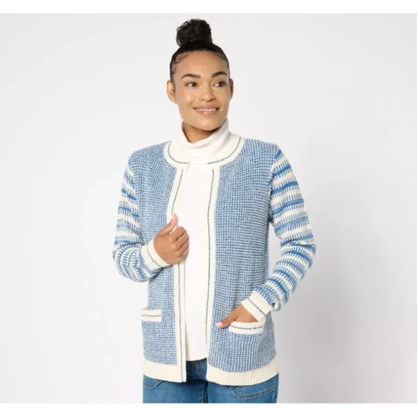 Susan Graver Chic Open Front Sweater Jacket - a world of fashionable women's clothing, including a wide selection of dresses and trendy accessories.> Dresses