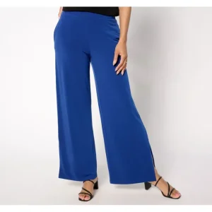 Fashion<Susan Graver Every Day Petite Liquid Knit Wide Leg Ankle Pants - a world of fashionable women's clothing, including a wide selection of dresses and trendy accessories.