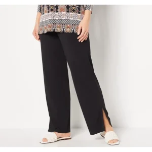 Fashion<Susan Graver Every Day Regular Liquid Knit Wide-Leg Pants - a world of fashionable women's clothing, including a wide selection of dresses and trendy accessories.