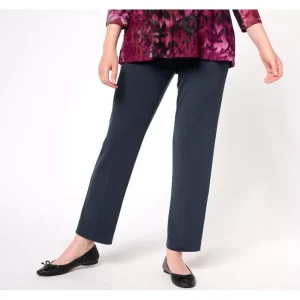 Fashion<Susan Graver Modern Essentials Pet Liquid Knit Ava Slim Ankle Pant - a world of fashionable women's clothing, including a wide selection of dresses and trendy accessories.