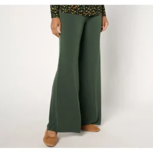 Fashion<Susan Graver Modern Essentials Reg Liquid Knit Wide-Leg Pants - a world of fashionable women's clothing, including a wide selection of dresses and trendy accessories.