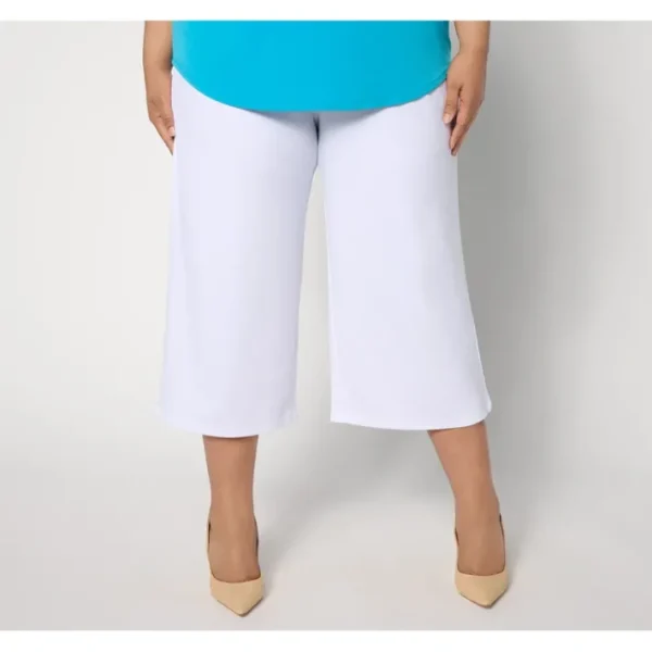 Shop All<Susan Graver Petite Modern Essentials Knit Crop Pants - a world of fashionable women's clothing, including a wide selection of dresses and trendy accessories.