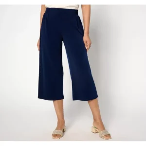 Susan Graver Reg Liquid Knit Wide-Leg Pants with Smocking - a world of fashionable women's clothing, including a wide selection of dresses and trendy accessories.> Dresses