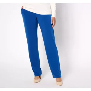 Susan Graver Reg Modern Essentials Liquid Knit Sofia Pants - a world of fashionable women's clothing, including a wide selection of dresses and trendy accessories.> Hat