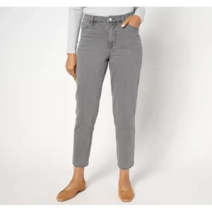 Susan Graver Regular Ankle Length Tapered Jean - Black or Grey - a world of fashionable women's clothing, including a wide selection of dresses and trendy accessories.> Shoes