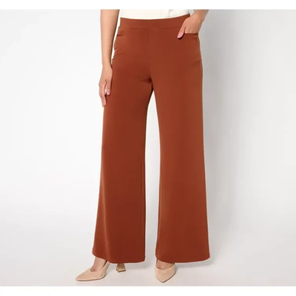 Susan Graver Regular Every Day Liquid Knit Wide Leg Pants - a world of fashionable women's clothing, including a wide selection of dresses and trendy accessories.> Hat