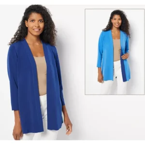 Susan Graver Regular Every Day LK Fusion Reversible Cardigan - a world of fashionable women's clothing, including a wide selection of dresses and trendy accessories.> Hat