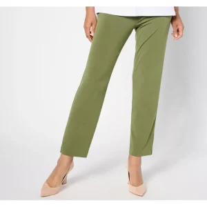 Susan Graver Regular Liquid Knit Ava Slim Ankle Pants - a world of fashionable women's clothing, including a wide selection of dresses and trendy accessories.> Hat