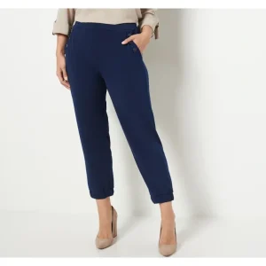 Susan Graver Regular Liquid Knit Crop Pull On Jogger - a world of fashionable women's clothing, including a wide selection of dresses and trendy accessories.> Hat
