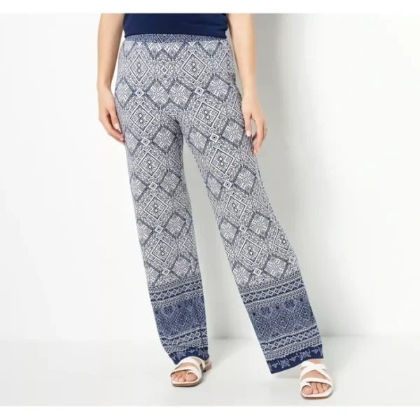 Fashion<Susan Graver Regular Liquid Knit Pull-On Straight Pants - a world of fashionable women's clothing, including a wide selection of dresses and trendy accessories.