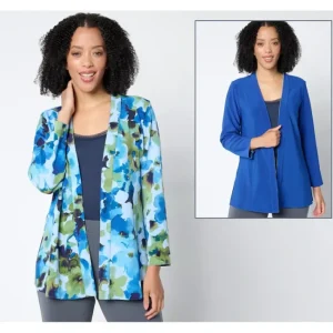 Fashion<Susan Graver Regular LK Fusion Plus Reversible Topper - a world of fashionable women's clothing, including a wide selection of dresses and trendy accessories.