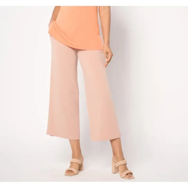 Fashion<Susan Graver Regular Modern Essential Wide-Leg Liquid Knit Crop Pants - a world of fashionable women's clothing, including a wide selection of dresses and trendy accessories.