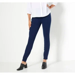 Susan Graver Regular Ponte Knit Leggings w/ Seam Detail - a world of fashionable women's clothing, including a wide selection of dresses and trendy accessories.> Dresses