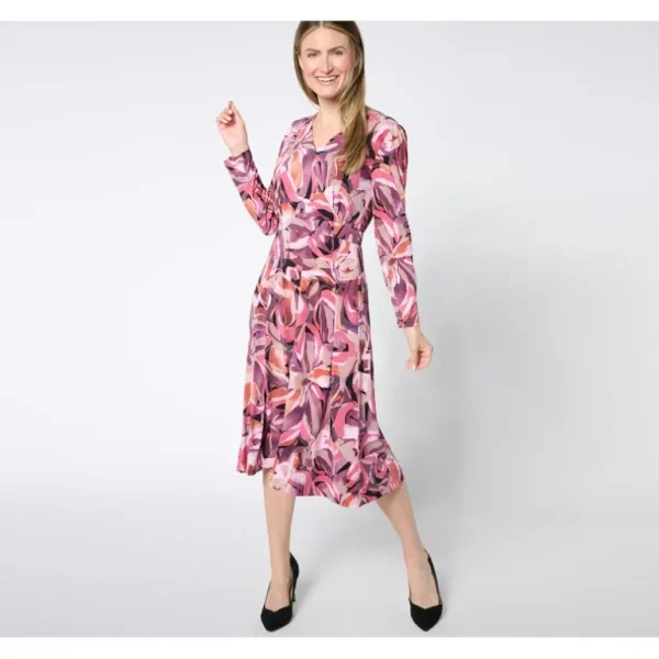Susan Graver Regular Printed Liquid Knit Long Sleeve Dress - a world of fashionable women's clothing, including a wide selection of dresses and trendy accessories.> Hat